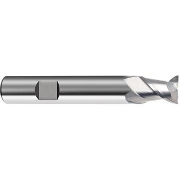 Aluminium langgatfrees (2 snijkanten) Aluminium langgatfrees (2 snijkanten)
