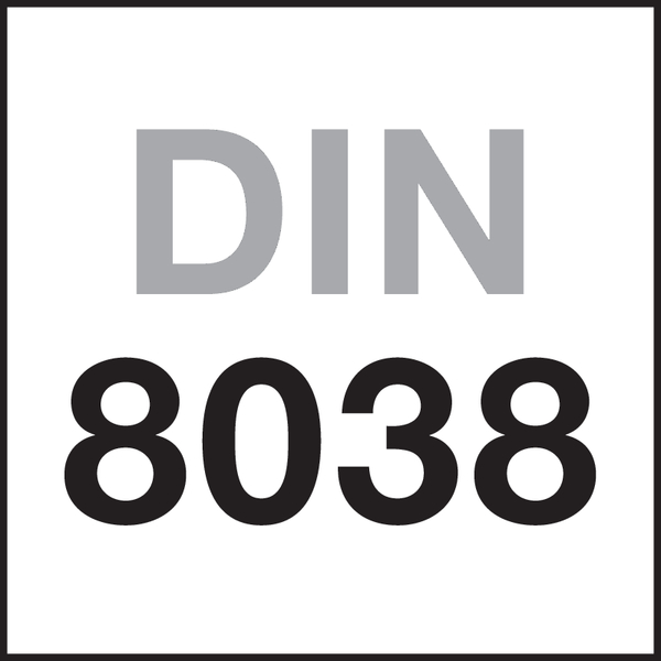 Norm: DIN 8038