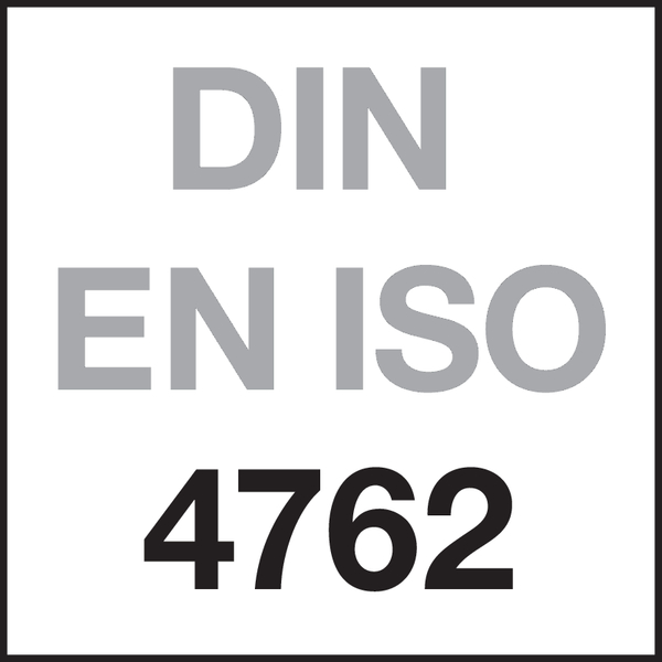 Norm: DIN EN ISO 4762