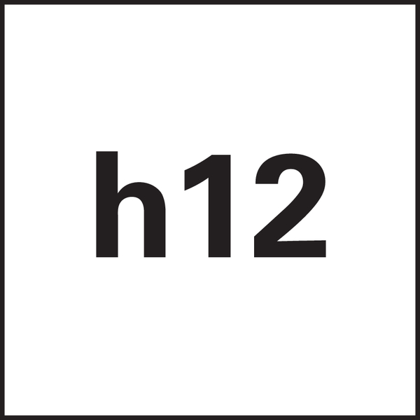 Ø tolerantie: h12