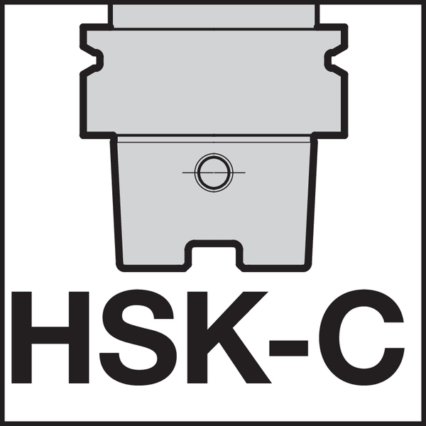 Opnametype, machinezijde: HSK-C