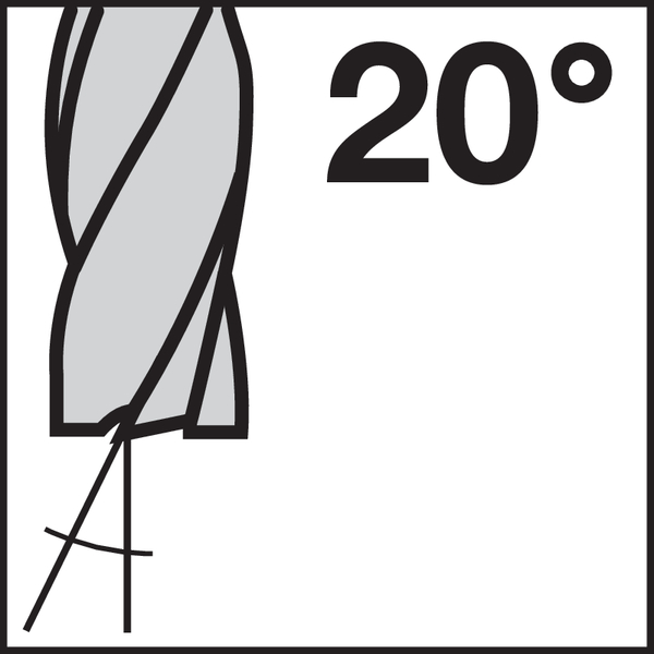 Spiraalhoek (spaanhoek): 20