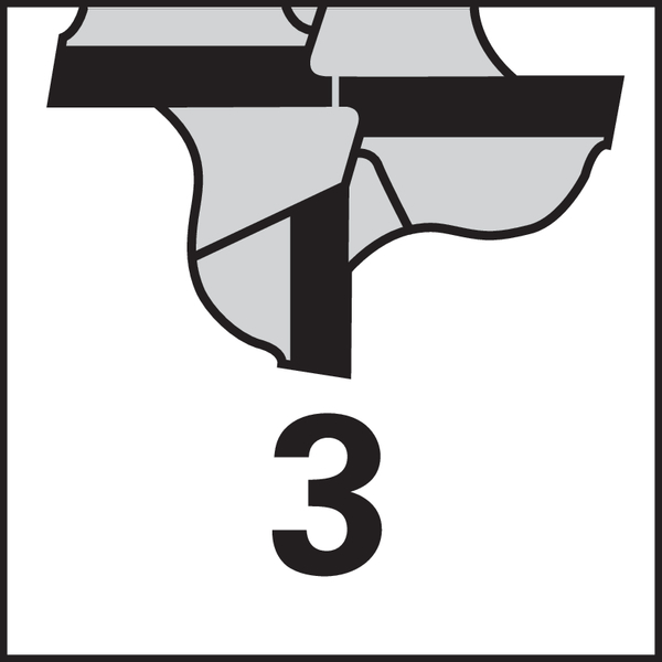 Aantal snijkanten: 3